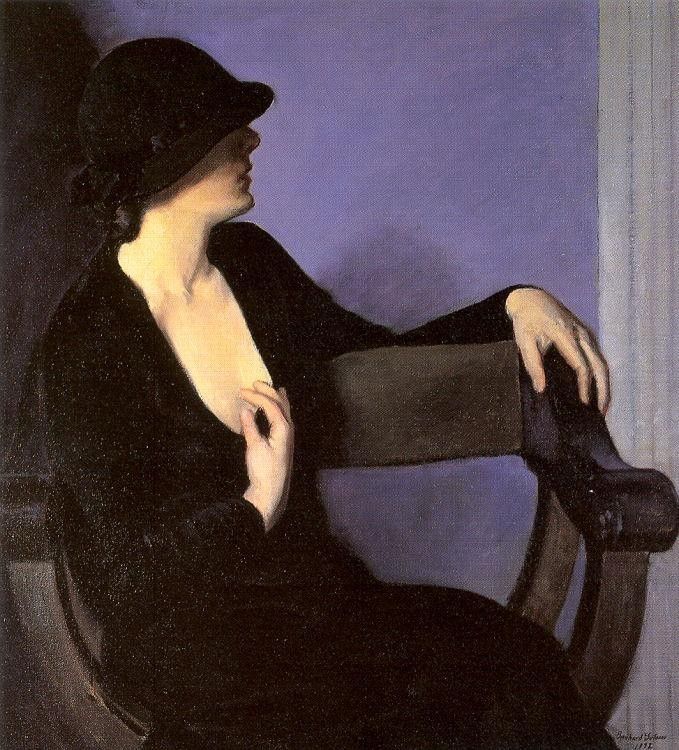 Bernhard Gutmann Study of a Woman in Black